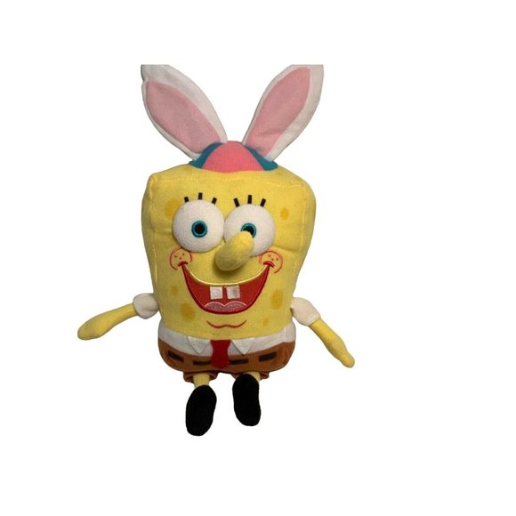 Viacom Other - VIACOM 2004 SPONGE BOB SQUARE PANTS 12" W/EASTER BUNNY EARS PLUSH STUFFED TOY